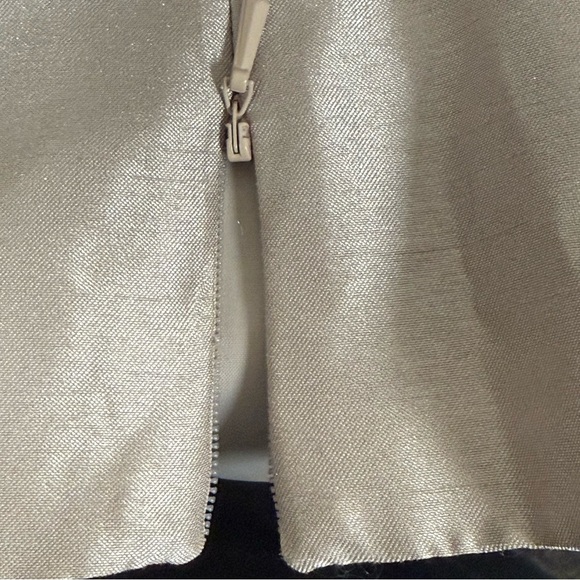 Bahari 24W Champagne Floral Lace Sleeveless Dressy Tank Top Evening Wear - Picture 7 of 8